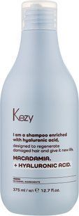 Реструктуруючий шампунь з гіалуроновою кислотою Kezy Macadamia Plus Shampoo, 375 ml 1781869647620 фото