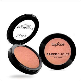Рум&rsquo;яна запечені Topface Baked Choice Rich Touch 004 Shimmer Peach (персиковий, теплий) 1687 фото