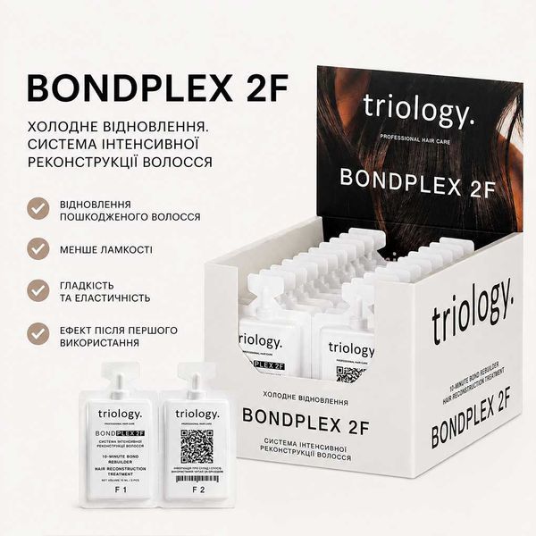 Холодне відновлення. Система інтенсивної реконструкції волосся BONDPLEX 2F triology 1780660994338 фото