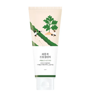 Заспокійлива очищуюча пінка з морським полином ROUND LAB Mugwort Calming Cleanser 962 фото
