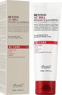 Гель-пінка з саліциловою кислотою Benton AC BHA Foam Cleansing 1932 фото